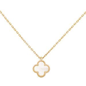 Van Cleef & Arpels Sweet Alhambra pendant, 18K yellow gold, Mother-of-pearl